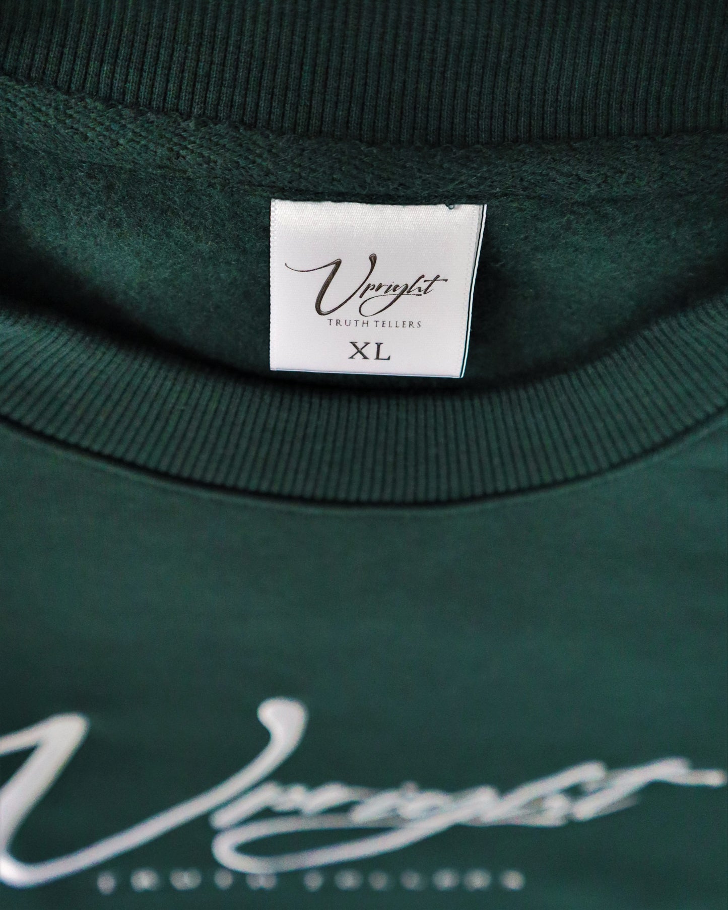 PINE GREEN HEAVY CREWNECK